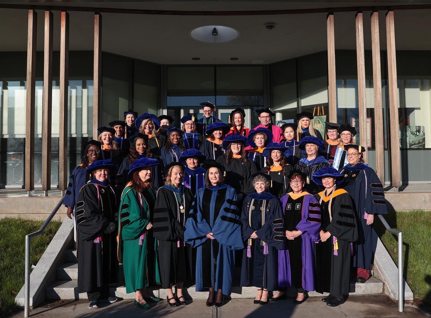 Faculty in regalia
